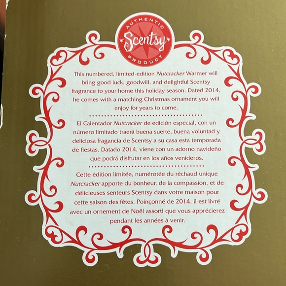 **RESERVED** Scentsy 2014 Limited Edition Nutcracker Warmer w/Ornament - Picture 10 of 13